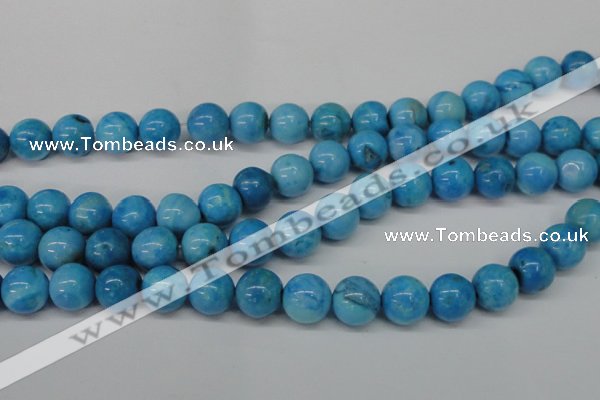 CLR405 15.5 inches 14mm round dyed larimar gemstone beads