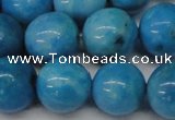 CLR406 15.5 inches 16mm round dyed larimar gemstone beads