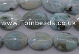 CLR42 15.5 inches 13*18mm oval natural larimar gemstone beads