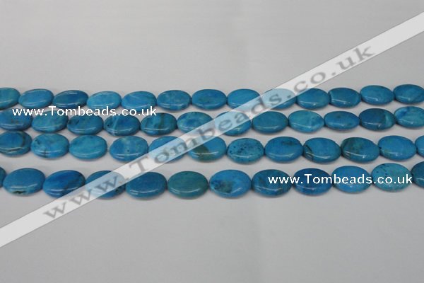 CLR420 15.5 inches 8*12mm oval dyed larimar gemstone beads