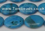 CLR423 15.5 inches 13*18mm oval dyed larimar gemstone beads