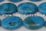 CLR424 15.5 inches 15*20mm oval dyed larimar gemstone beads