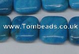 CLR433 15.5 inches 16*16mm square dyed larimar gemstone beads