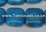 CLR436 15.5 inches 25*25mm square dyed larimar gemstone beads