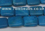CLR440 15.5 inches 8*12mm rectangle dyed larimar gemstone beads