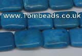 CLR440 15.5 inches 8*12mm rectangle dyed larimar gemstone beads