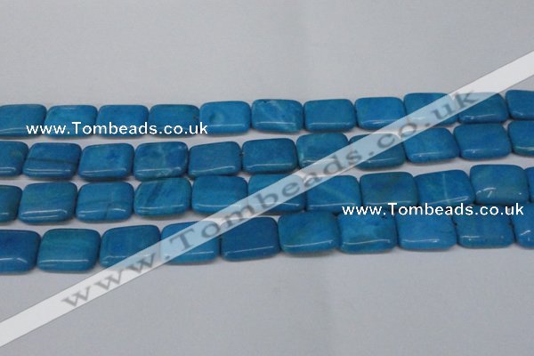 CLR443 15.5 inches 13*18mm rectangle dyed larimar gemstone beads