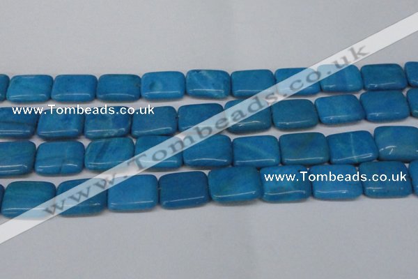 CLR444 15.5 inches 15*20mm rectangle dyed larimar gemstone beads