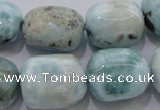 CLR53 15.5 inches 15*20mm – 18*22mm nuggets natural larimar beads