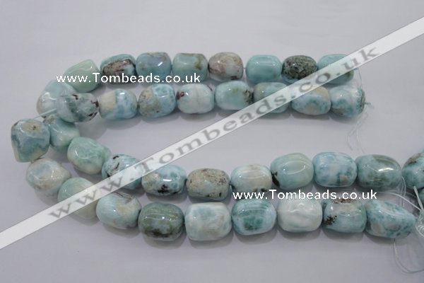 CLR53 15.5 inches 15*20mm – 18*22mm nuggets natural larimar beads