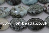 CLR55 15.5 inches 13*18mm oval natural larimar gemstone beads