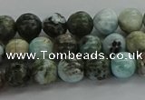 CLR61 15.5 inches 6mm round natural larimar gemstone beads