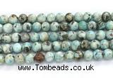 CLR622 15.5 inches 10mm round larimar gemstone beads