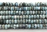 CLR628 15.5 inches 6*10mm rondelle larimar gemstone beads
