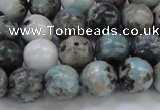 CLR63 15.5 inches 10mm round natural larimar gemstone beads