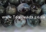 CLR64 15.5 inches 12mm round natural larimar gemstone beads