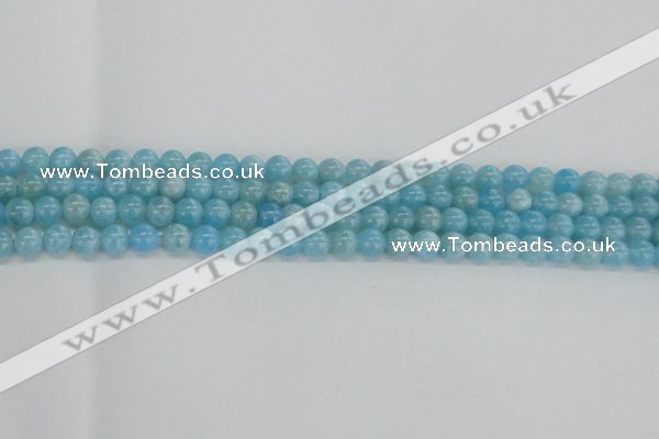 CLR70 15.5 inches 6mm round imitation larimar beads wholesale