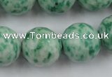 CLS150 15.5 inches 20mm faceted round Qinghai jade beads