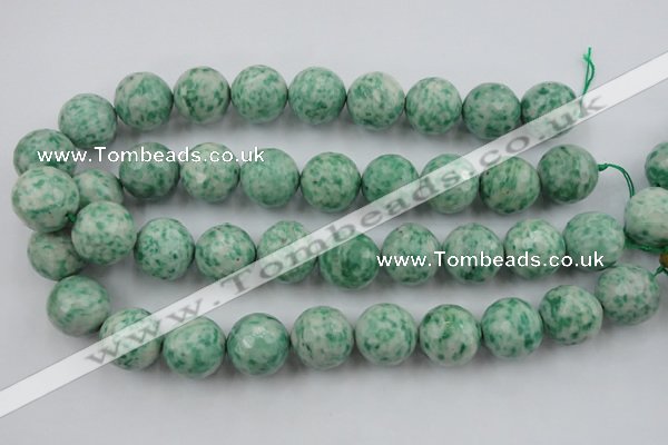 CLS150 15.5 inches 20mm faceted round Qinghai jade beads