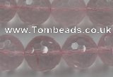 CLS155 15.5 inches 18mm faceted round rose quartz beads