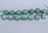 CLS302 7.5 inches 25mm faceted round large Qinghai jade beads