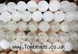 CLS600 15 inches 16mm round Angolan white quartz beads