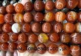 CLS610 15 inches 16mm round red banded agate gemstone beads