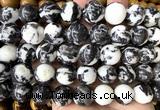 CLS634 15 inches 16mm round black & white jasper beads wholesale