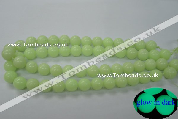 CLU05 15.5 inches 12mm round luminous stone beads wholesale