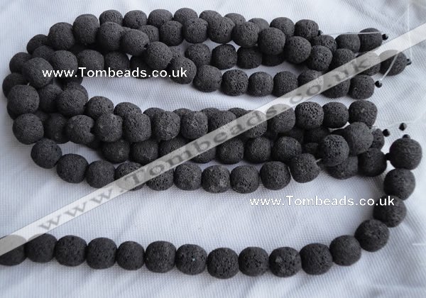 CLV01 14 inches 14*15mm roundel natural lava beads wholesale