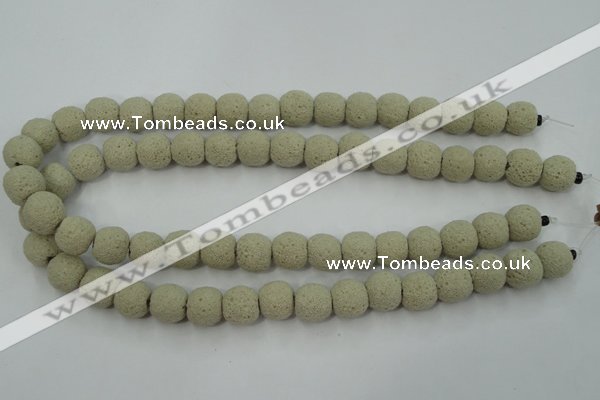 CLV354 15.5 inches 13mm ball dyed lava beads wholesale