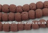 CLV360 15.5 inches 9mm ball dyed lava beads wholesale