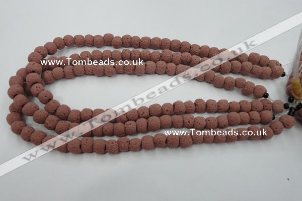 CLV360 15.5 inches 9mm ball dyed lava beads wholesale