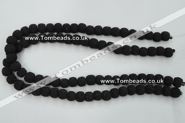 CLV380 15.5 inches 12mm ball dyed lava beads wholesale