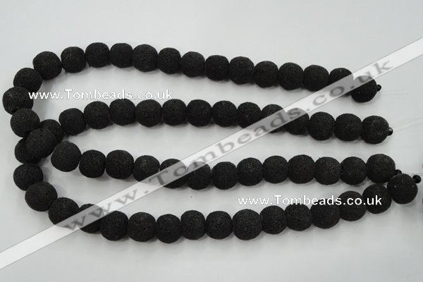 CLV381 15.5 inches 14mm ball dyed lava beads wholesale