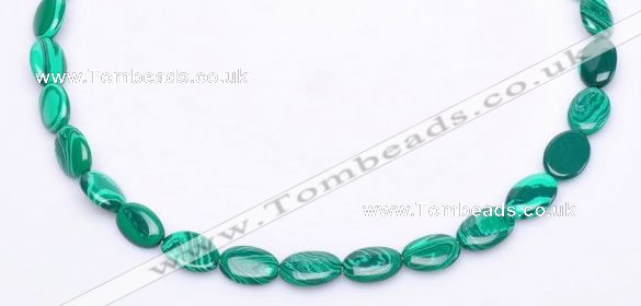 CMA01 10*13mm flat oval imitate malachite beads Wholesale