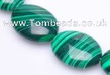 CMA03 flat oval 14*19mm imitate malachite beads Wholesale