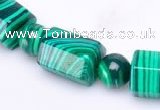 CMA14 8mm round & 10*14mm barrel shape imitate malachite beads