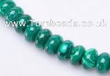 CMA16 5*8mm roundel imitate malachite gemstone beads Wholesale