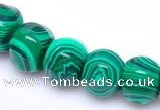 CMA18 10*12mm roundel imitate malachite gemstone beads Wholesale