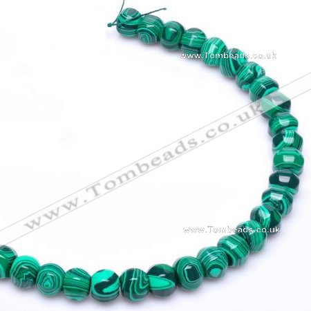 CMA18 10*12mm roundel imitate malachite gemstone beads Wholesale