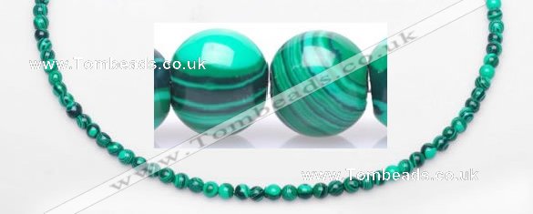 CMA19 15.5 inches 5mm round imitate malachite beads Wholesale