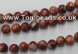 CMA201 15.5 inches 6mm round red malachite beads wholesale