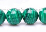 CMA21 15.5 inches 14mm round imitate malachite beads wholesale