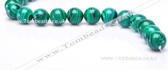 CMA21 15.5 inches 14mm round imitate malachite beads wholesale