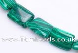 CMA22 10*14mm rectangle imitate malachite beads Wholesale