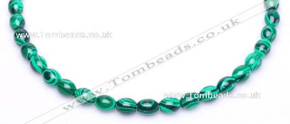 CMA27 15.5 inches 8*10mm rice imitate malachite beads Wholesale