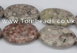 CMB17 15.5 inches 20*30mm oval natural medical stone beads