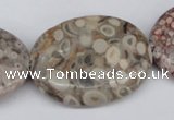 CMB18 15.5 inches 30*40mm oval natural medical stone beads