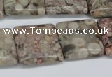 CMB22 15.5 inches 20*20mm square natural medical stone beads